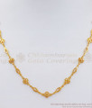 Gorgeous Gold Tone Short Chain Flower Design CHNS1105