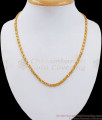 Solid Real Gold Tone Men Chain For Daily Wear CHNS1106