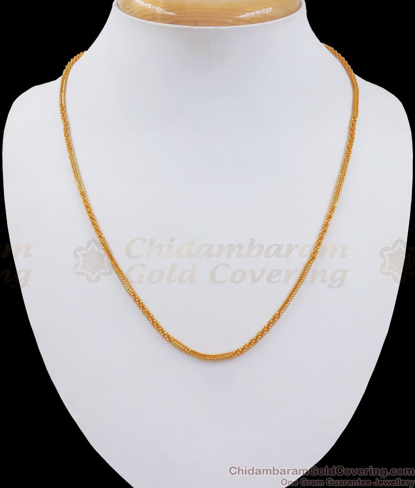 Thin Gold Plated Short Chain Zig Zag Men Design Shop Now CHNS1108