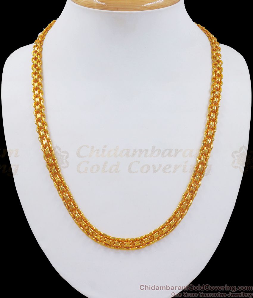 Majestic Real Gold Tone Men Chain Function Wear Shop Online CHNS1114