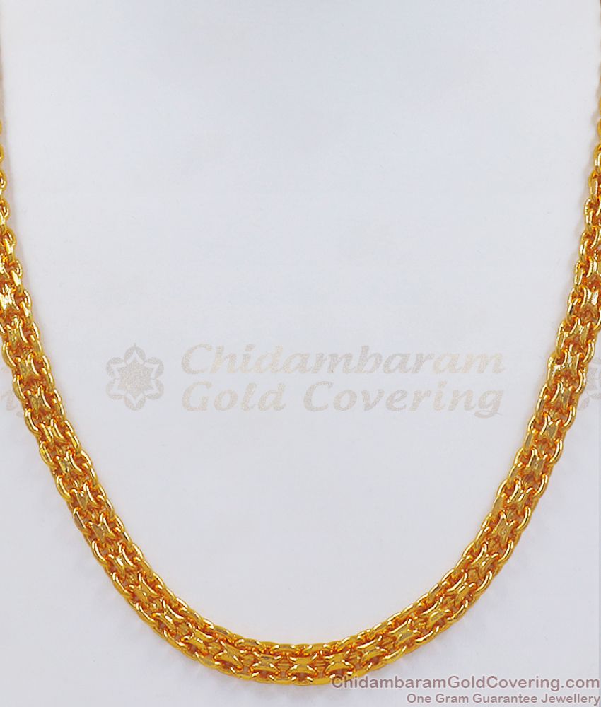 Majestic Real Gold Tone Men Chain Function Wear Shop Online CHNS1114