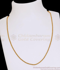 Delicate 1 Gram Gold Sleek Popcorn Link Short Chain CHNS1116