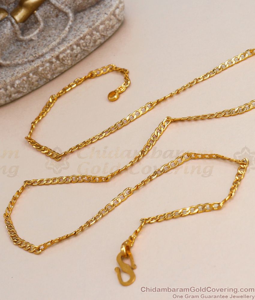 Thin Sachine Type Gold Chain Shop Online CHNS1119