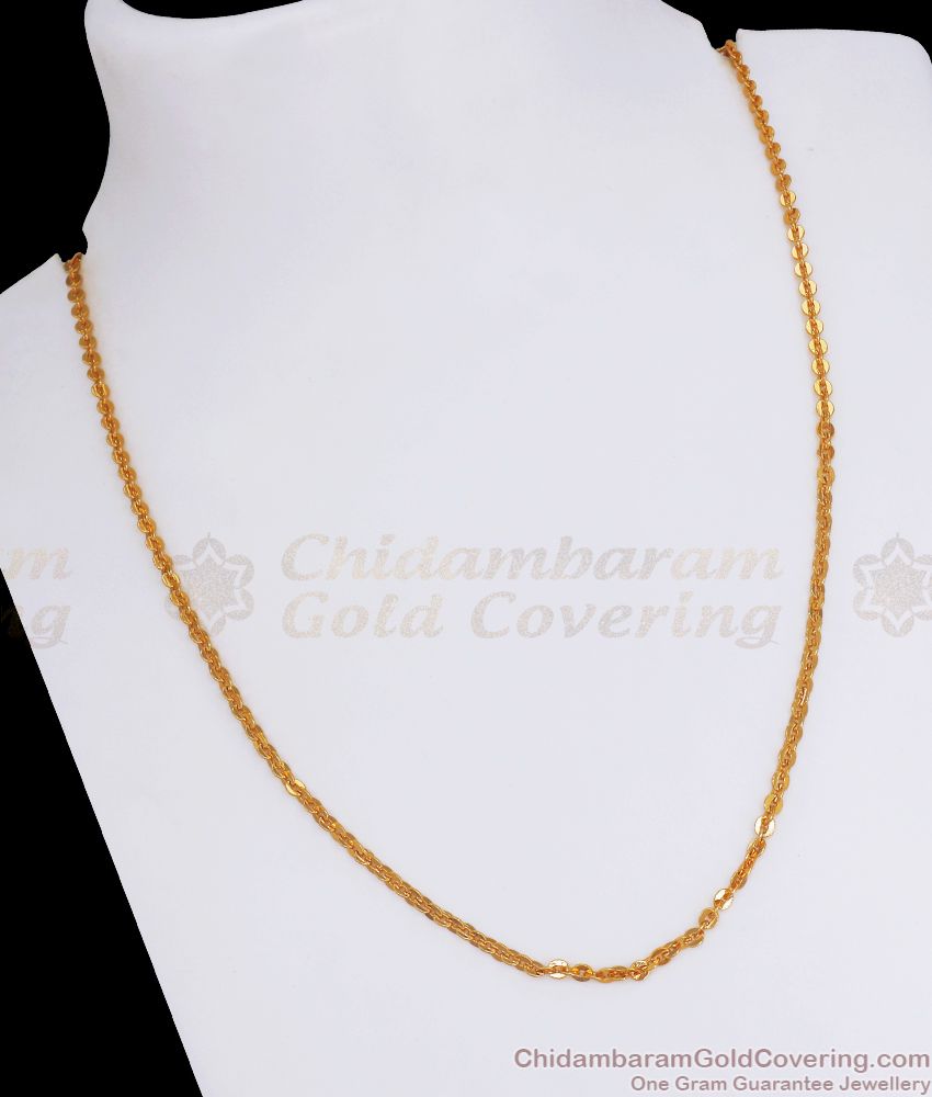 18 Inch Stylish 1 Gram Gold Chain Shop Online CHNS1120