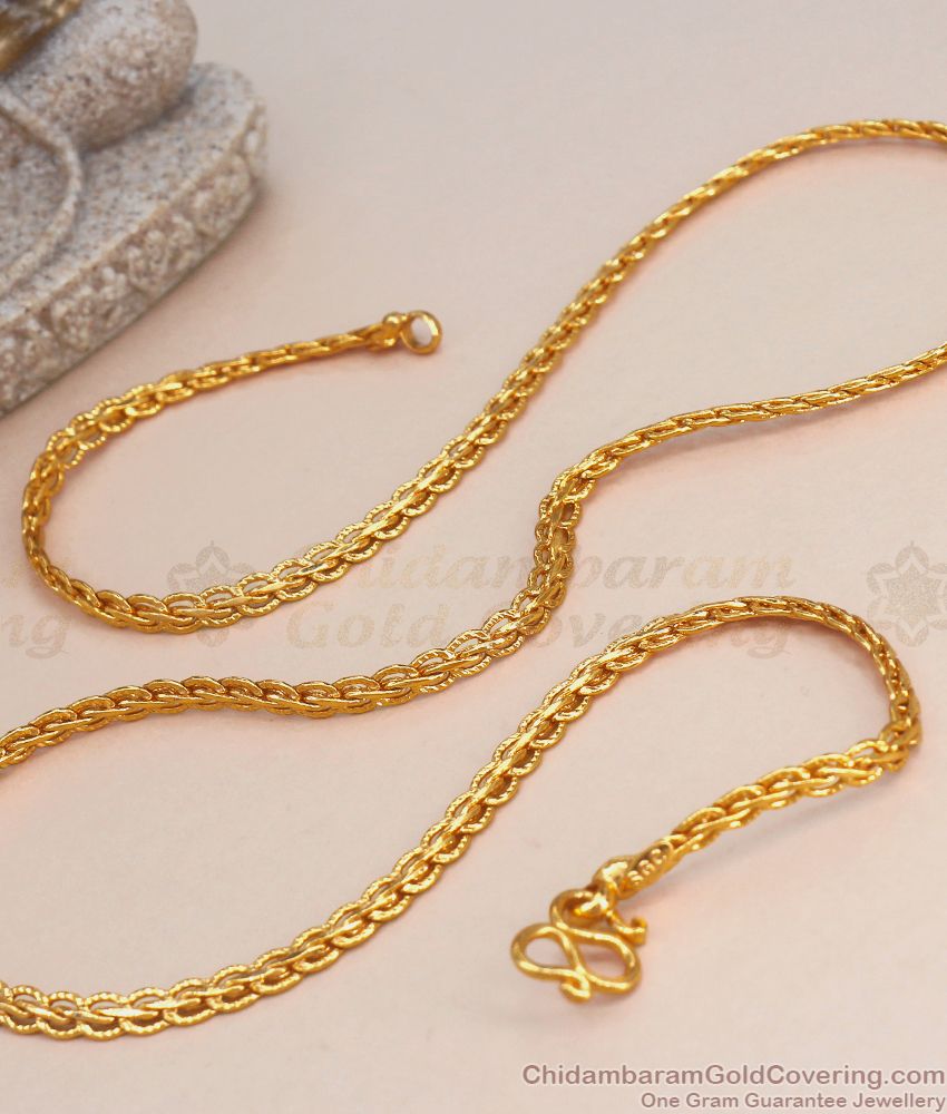 High Quality Gold Plated Chain Plain Design Shop Online CHNS1123
