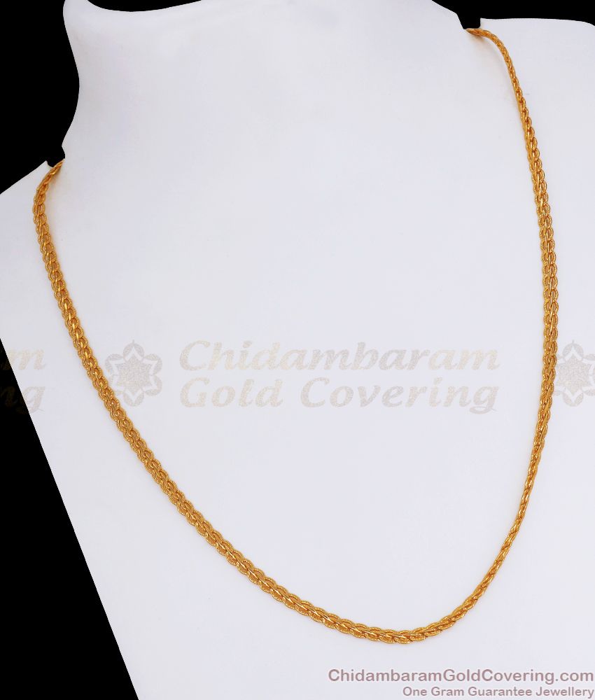 High Quality Gold Plated Chain Plain Design Shop Online CHNS1123