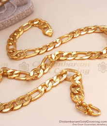Stylish 1 Gram Gold Mens Chain Sachin Type Collections Shop Online CHNS1129 Stylish 1 Gram Gold Mens Chain Sachin Type Collections Shop Online CHNS1129