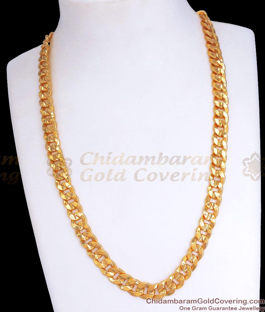 Heavy 1 Gram Pure Gold Chain For Grooms Gift Collections Shop Online CHNS1130