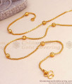 Traditional Gold Beaded Chain Light Weight Collections For Regular Use CHNS1135