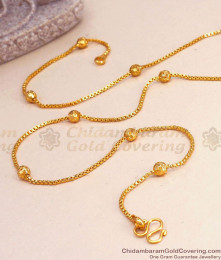 Traditional Gold Beaded Chain Light Weight Collections For Regular Use CHNS1135 Traditional Gold Beaded Chain Light Weight Collections For Regular Use CHNS1135