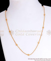 Traditional Gold Beaded Chain Light Weight Collections For Regular Use CHNS1135