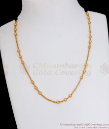One Gram Gold Beaded Chain Rope Designs Shop Online CHNS1145 One Gram Gold Beaded Chain Rope Designs Shop Online CHNS1145