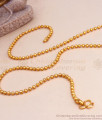 Traditional Full Gold Plated Chain Plain Beads Design Shop Online CHNS1147