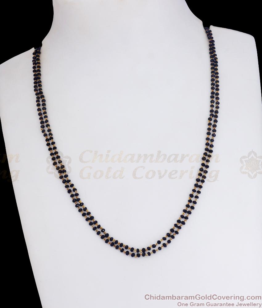 Double Line Karugamani Gold Plated Chain Shop Online CHNS1148