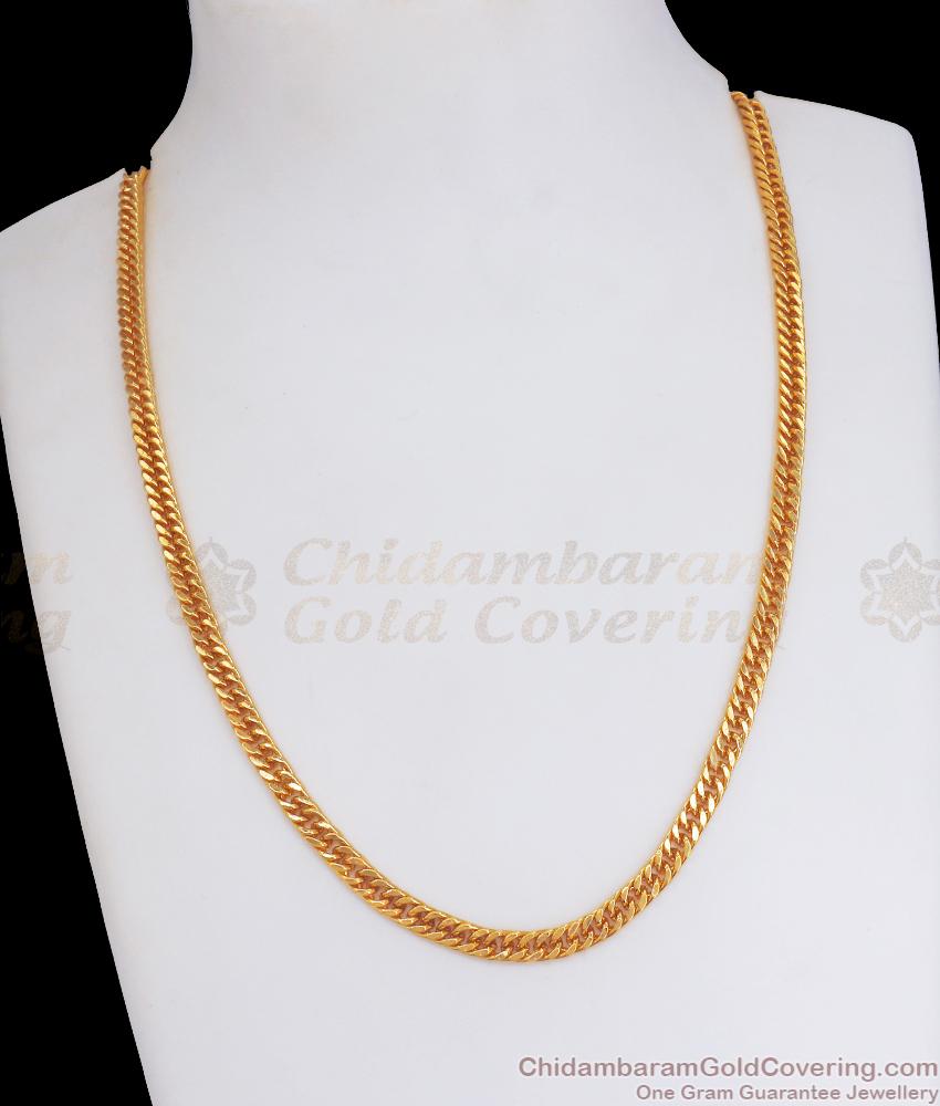 Thick Gold Plated Mens Chain Collections Sachin Chain Designs CHNS1153
