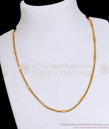One Gram Gold Link Chain Box Design For Men CHNS1167