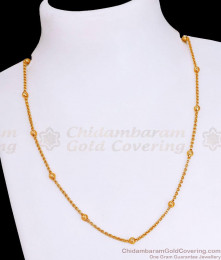 Stylish Golden Beads Short Chains For Women CHNS1179