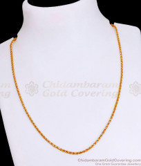 18 Inch Gold Short Murukku Chain Design Online CHNS1188 18 Inch Gold Short Murukku Chain Design Online CHNS1188