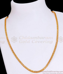 Thick Gold Imitation Flat Chain 18 Inch Design CHNS1195