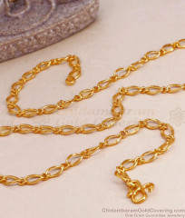 Light Weight Gold Short Chains Figaro Design CHNS1196 Light Weight Gold Short Chains Figaro Design CHNS1196