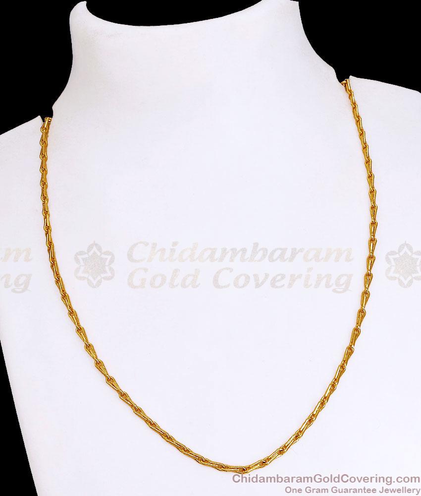 Buy Micro Gold Plated Wheat Short Chain Online CHNS1201 Buy Micro Gold Plated Wheat Short Chain Online CHNS1201