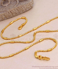 Light Weight Gold Imitation Short Chain Small Beads Design CHNS1202