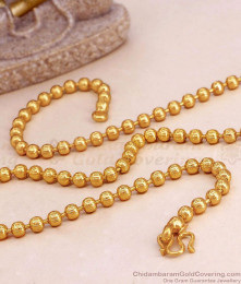 Traditional One Gram Gold Gundu Mani Short Chain CHNS1205