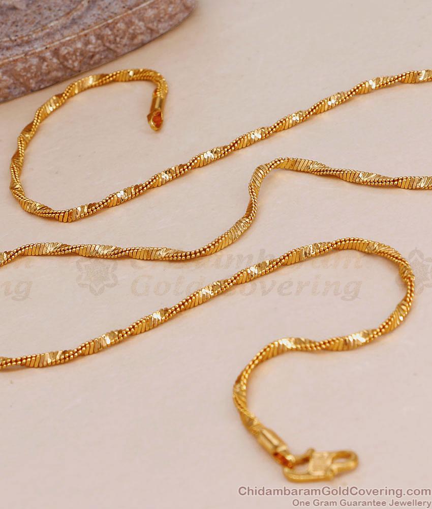 New Arrival Twisted Gold Plated Short Chain Shop Online CHNS1210 New Arrival Twisted Gold Plated Short Chain Shop Online CHNS1210