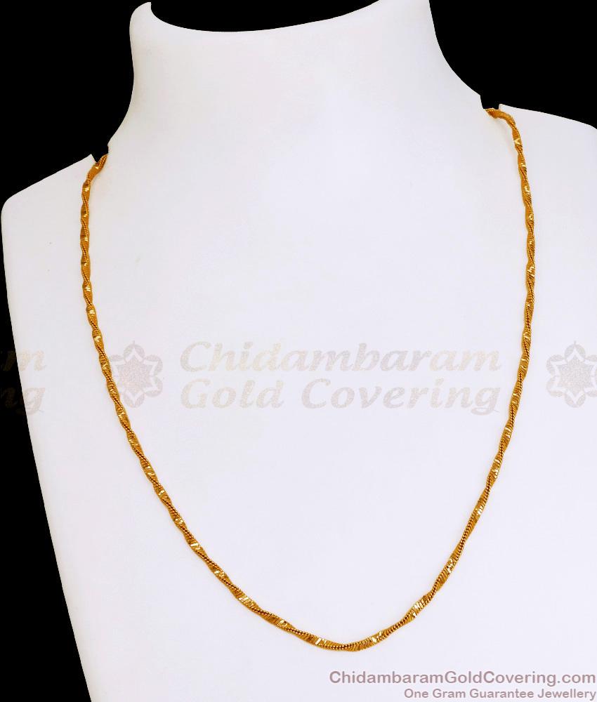 New Arrival Twisted Gold Plated Short Chain Shop Online CHNS1210 New Arrival Twisted Gold Plated Short Chain Shop Online CHNS1210