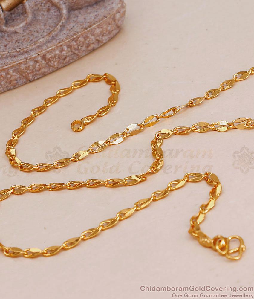 Stylish Double Leaf Gold Imitation Chain Design For Women CHNS1211 Stylish Double Leaf Gold Imitation Chain Design For Women CHNS1211