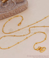Regular Use Micro Gold Plated Short Chain Thin Beads Design CHNS1213