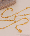 Latest Interlock Design Golden Beads Short Chain Design Online CHNS1214