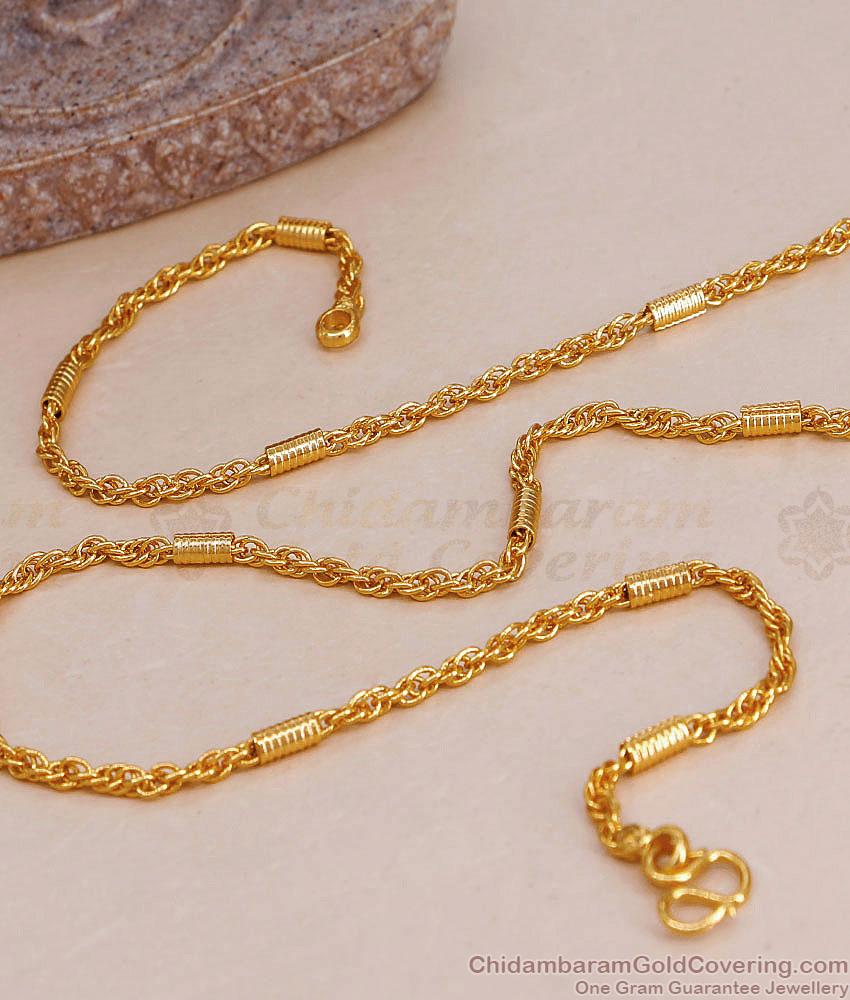 Classic Micro Gold Plated Short Chain Spiral Design Online CHNS1216 Classic Micro Gold Plated Short Chain Spiral Design Online CHNS1216