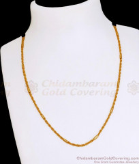 Classic Micro Gold Plated Short Chain Spiral Design Online CHNS1216