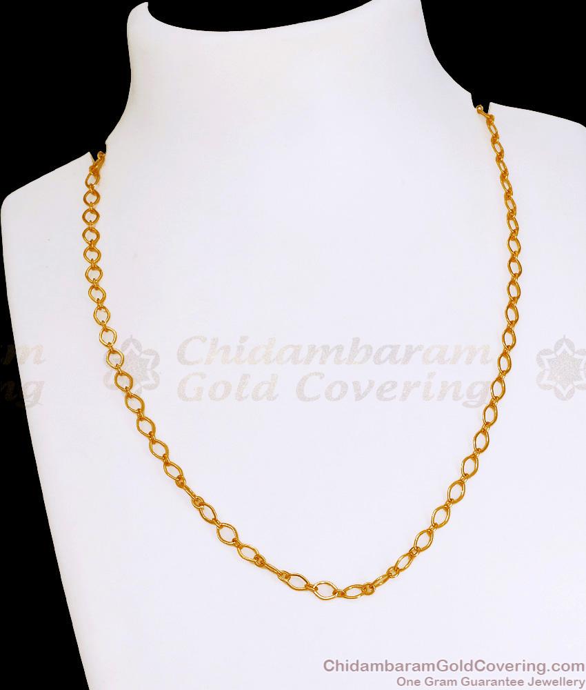 Light Weight Gold Imitation Short Chain Design For Daily Wear CHNS1219 Light Weight Gold Imitation Short Chain Design For Daily Wear CHNS1219