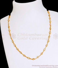 Glittering Pearls And Diamond Short Chain 1 Gram Gold Jewelry CHNS1221 Glittering Pearls And Diamond Short Chain 1 Gram Gold Jewelry CHNS1221