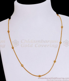 Regular Use Light Weight Milagu Mani Short Chain Artificial Gold Jewelry CHNS1223
