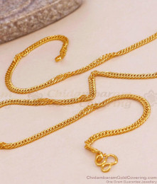 High Quality Micro Gold Plated Mens Short Chain Design Online CHNS1224
