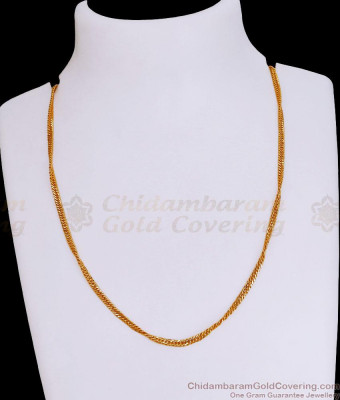 High Quality Micro Gold Plated Mens Short Chain Design Online CHNS1224