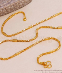 Real Gold Design Daily Wear Short Chain Unisex Jewelry Design CHNS1225