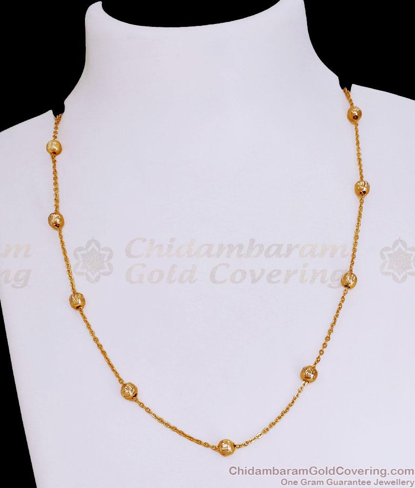 Stylish Gold Imitation Short Chain Light Weight Beads Designs CHNS1226 Stylish Gold Imitation Short Chain Light Weight Beads Designs CHNS1226