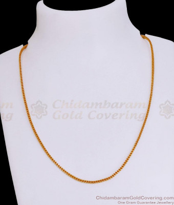 New Arrival Plain Gold Plated Short Chain Design At Affordable Price CHNS1228