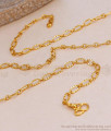 Beautiful Oval Shaped Gold Plated Short Chain Design For Everyday Use CHNS1235