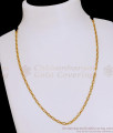 Beautiful Oval Shaped Gold Plated Short Chain Design For Everyday Use CHNS1235