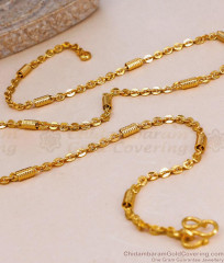 High Quality One Gram Gold Short Chain Tube Design CHNS1238