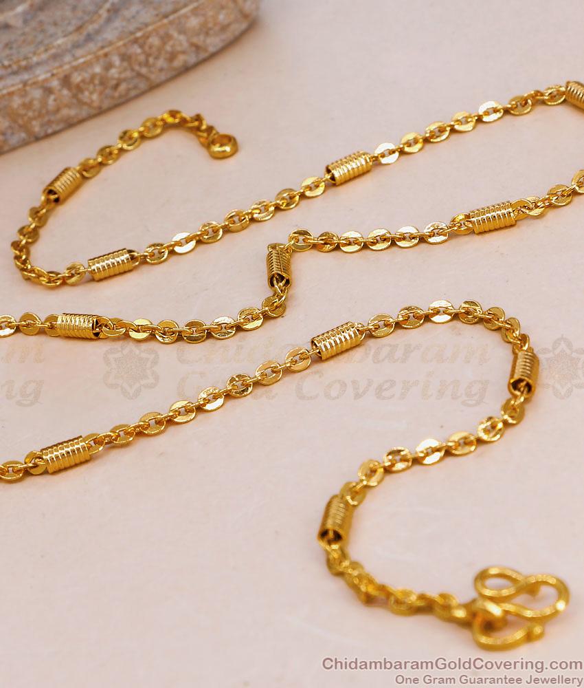 High Quality One Gram Gold Short Chain Tube Design CHNS1238