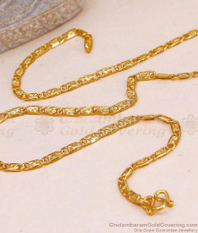 Daily wear Short Chain Textured Link Design CHNS1240