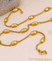 Beautiful 1 Gram Gold Beaded Thin Chain Design Shop Online CHNS1245