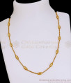 Beautiful 1 Gram Gold Beaded Thin Chain Design Shop Online CHNS1245