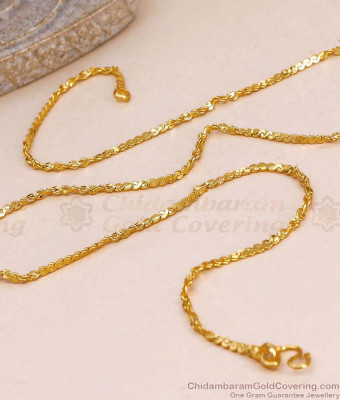 Twisted Curb Wave Link Gold Singapore Chain At Affordable Price CHNS1246